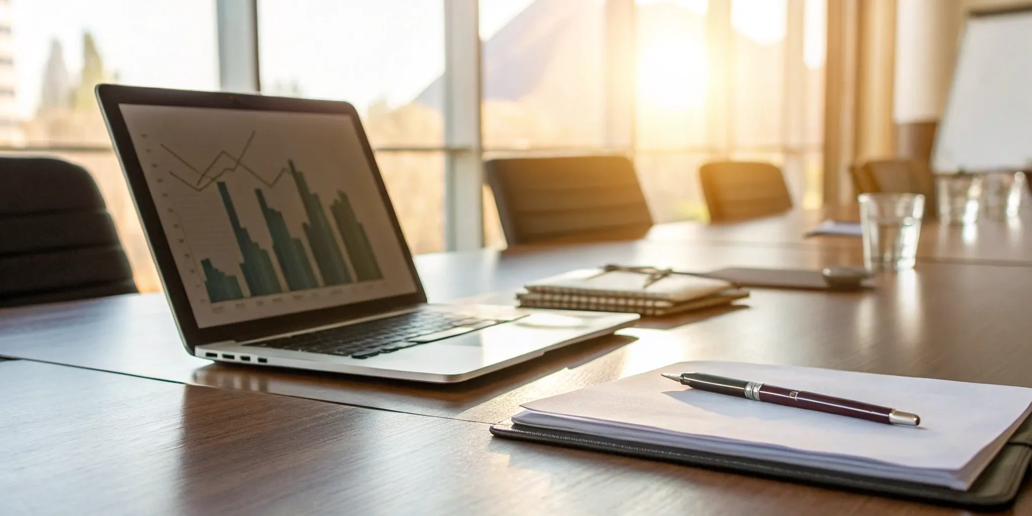 Franchise lead generation data on a laptop 